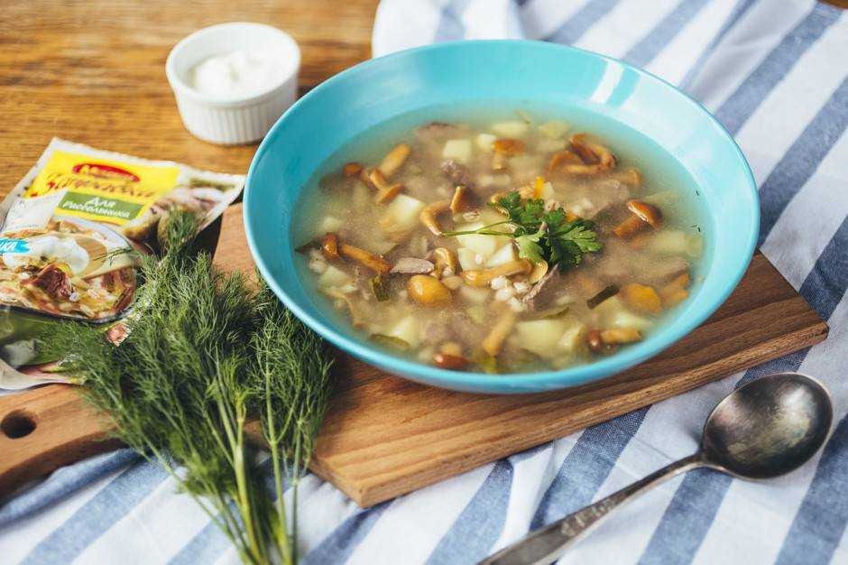 Суп с опятами замороженными рецепт с фото пошагово